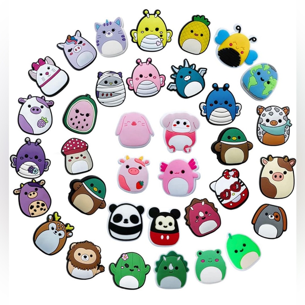 35PCS Cute Shoe Charm for Kids, Decoration Charm for Shoes or Wristbands